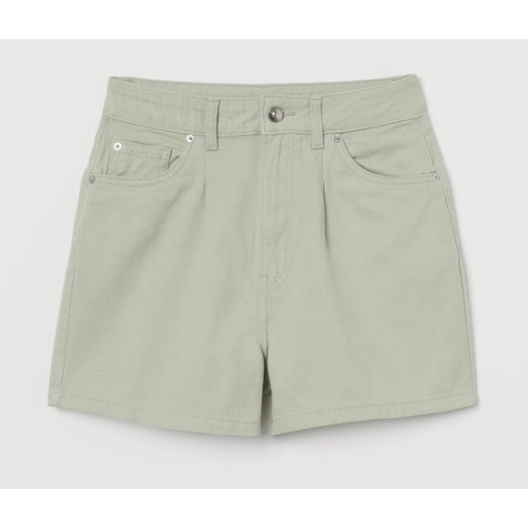 3/$20! H&M Mom Fit Twill Shorts - Picture 3 of 9